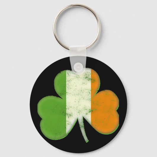  Ierse vlag Shamrock Sleutelhanger (Voorkant)