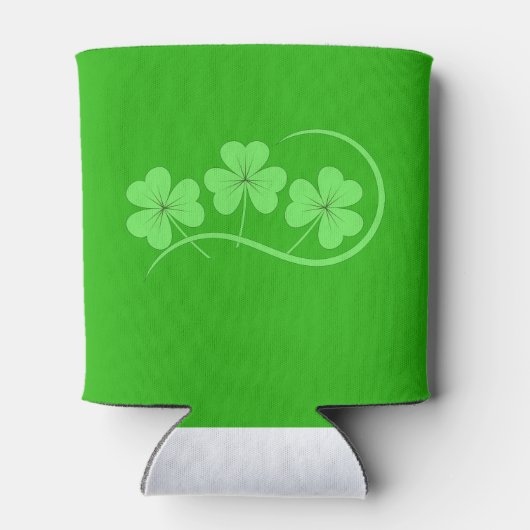 Ierse vlag Shamrock St Patricks Beer Coooler Blikjeskoeler (Achterkant)