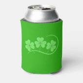 Ierse vlag Shamrock St Patricks Beer Coooler Blikjeskoeler (Blikje Achterkant)
