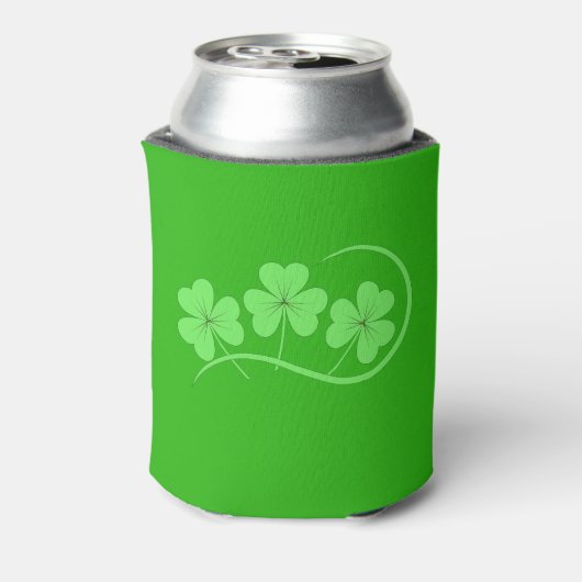 Ierse vlag Shamrock St Patricks Beer Coooler Blikjeskoeler (Blikje Achterkant)