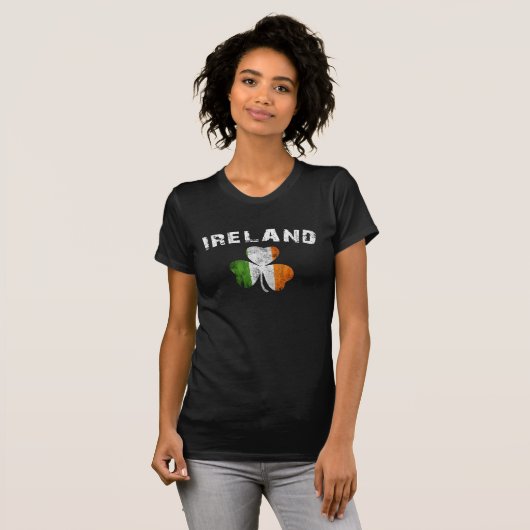 Ierse vlag Shamrock St. Patrick's Day t-shirt (Voorkant volledig)