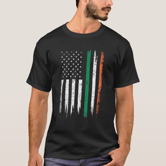  Ierse vlag Shamrock St Patrick's T-shirt (Voorkant)