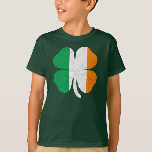 Ierse vlag Shamrock T-shirt (Voorkant)