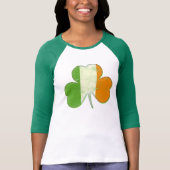 Ierse vlag Shamrock T-shirt (Voorkant)