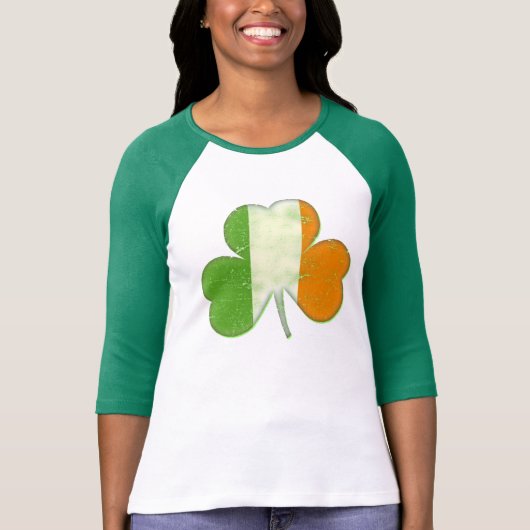  Ierse vlag Shamrock T-shirt (Voorkant)