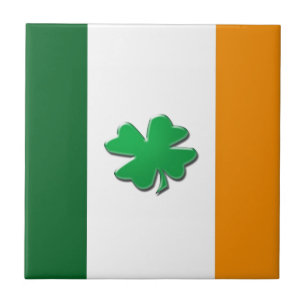 Ierse vlag shamrock tiles. tegeltje