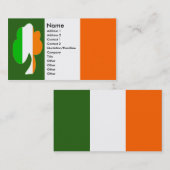 Ierse vlag Shamrock Visitekaartjes (Voorkant / Achterkant)