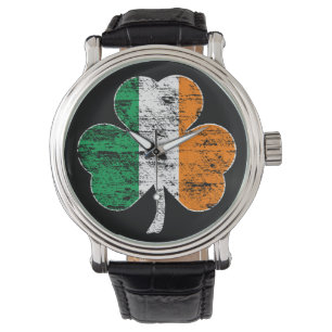 Ierse vlag Shamrock Watch Horloge