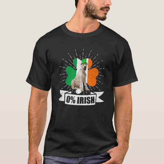  Ierse vlag Shamrock Wolfhound Dog St. Patr T-shirt (Voorkant)