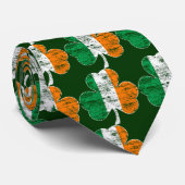 Ierse vlag Shamrocks Necktie Stropdas (Opgerold)