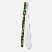 Ierse vlag Shamrocks Necktie Stropdas (Achterkant)