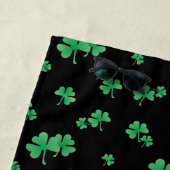 Ierse Vlag Shamrocks Persoonlijk Strandlaken (In situ)