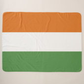 Ierse vlag sherpa deken (Voorkant (horizontaal))