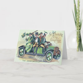 Ierse vlag Shillelagh Groene Auto Shamrock Kaart