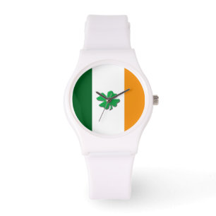 Ierse vlag sjamrock polshorloges horloge