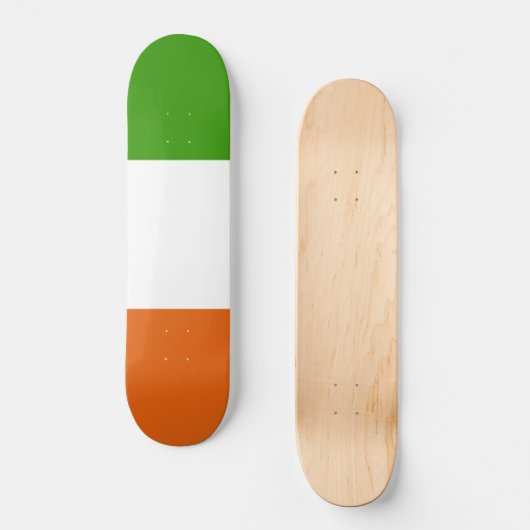 Ierse vlag skateboard (Voorkant)