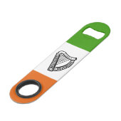 Ierse vlag speed flessenopener (Voorkant Gekanteld)