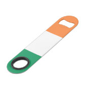 Ierse vlag speed flessenopener (Voorkant Gekanteld)