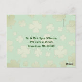 Ierse vlag St. Paddys Day Briefkaart Groet (Achterkant)