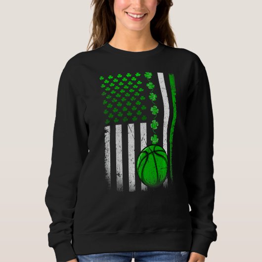 Ierse vlag - St. Patricks Day Basket Trui (Voorkant)