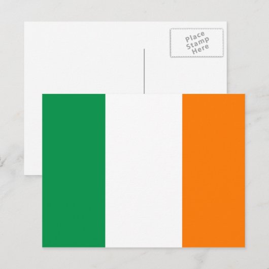 Ierse vlag St Patricks Day briefkaarten (Voorkant / Achterkant)