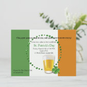 Ierse vlag St. Patrick's Day Invitation Kaart (Staand voorkant)