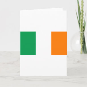 Ierse vlag/St Patrick's Day Kaart