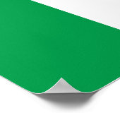 Ierse vlag/St Patrick's Day Poster (Hoek)