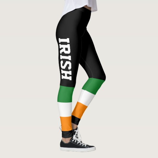 Ierse vlag St Patricks Day ROI Tricolor Leggings (Rechts)