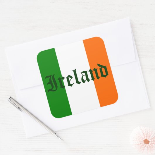 Ierse vlag Sticker (Envelop)