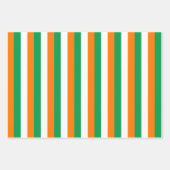 Ierse vlag strepen ontwerp inpakpapier vel (Voorkant)