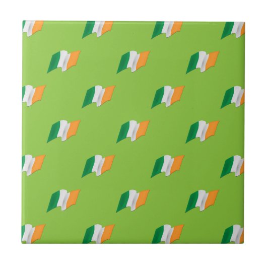Ierse vlag tegeltje (Voorkant)