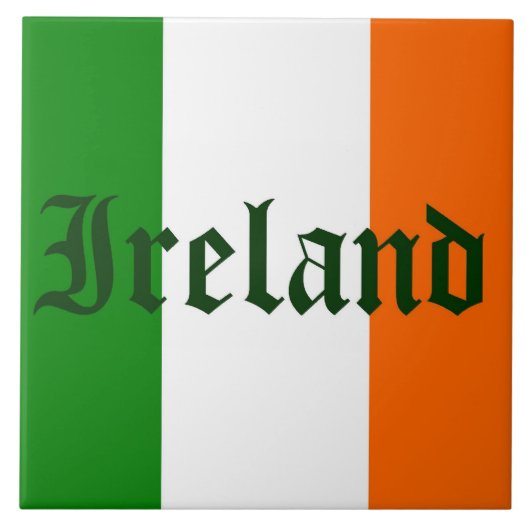 Ierse vlag tegeltje (Voorkant)