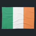 Ierse vlag theedoek<br><div class="desc">Patriottische vlag van Ierland.</div>