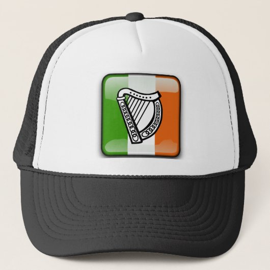Ierse vlag trucker pet (Voorkant)