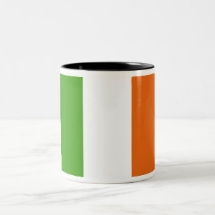 Ierse vlag tweekleurige koffiemok