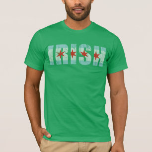  Ierse vlag van Chicago T-shirt