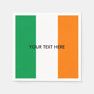Ierse vlag van de Ierse douanepartij napkins Servet