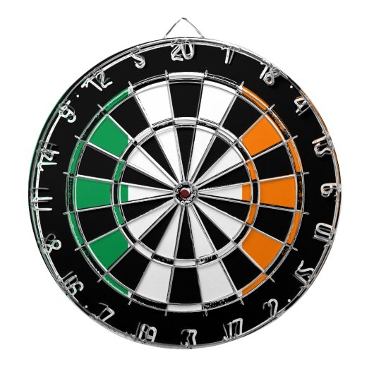 Ierse vlag van het dartboardontwerp van Ierland Dartbord (Voorkant)