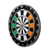Ierse vlag van het dartboardontwerp van Ierland Dartbord (Voorkant Rechts)