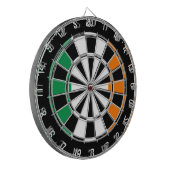 Ierse vlag van het dartboardontwerp van Ierland Dartbord (Voorkant Links)