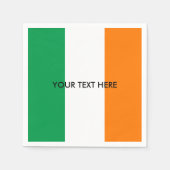 Ierse vlag van Ierland custom party servetten (Voorkant)