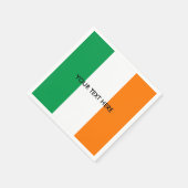 Ierse vlag van Ierland custom party servetten (Hoek)