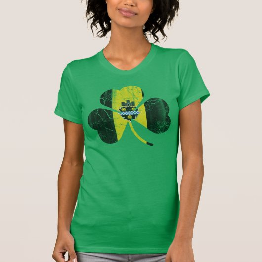  Ierse vlag van Pittsburgh Shamrock T-shirt (Voorkant)