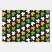 Ierse vlag van shamrocks inpakpapier vel (Voorkant 2)