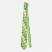 Ierse vlag van shamrocks stropdas (Voorkant)