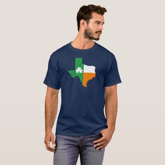 Ierse vlag van Texas T-shirt (Voorkant volledig)