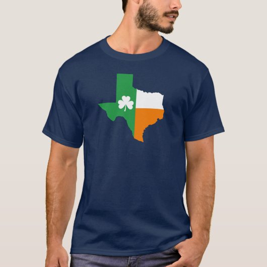 Ierse vlag van Texas T-shirt (Voorkant)