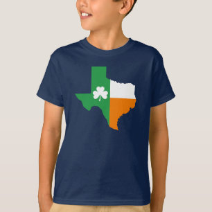 Ierse vlag van Texas T-shirt