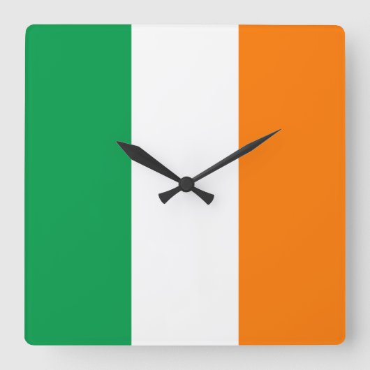 Ierse vlag vierkante klok (Voorkant)